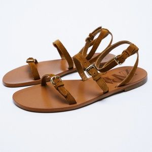 Zara leather sandals